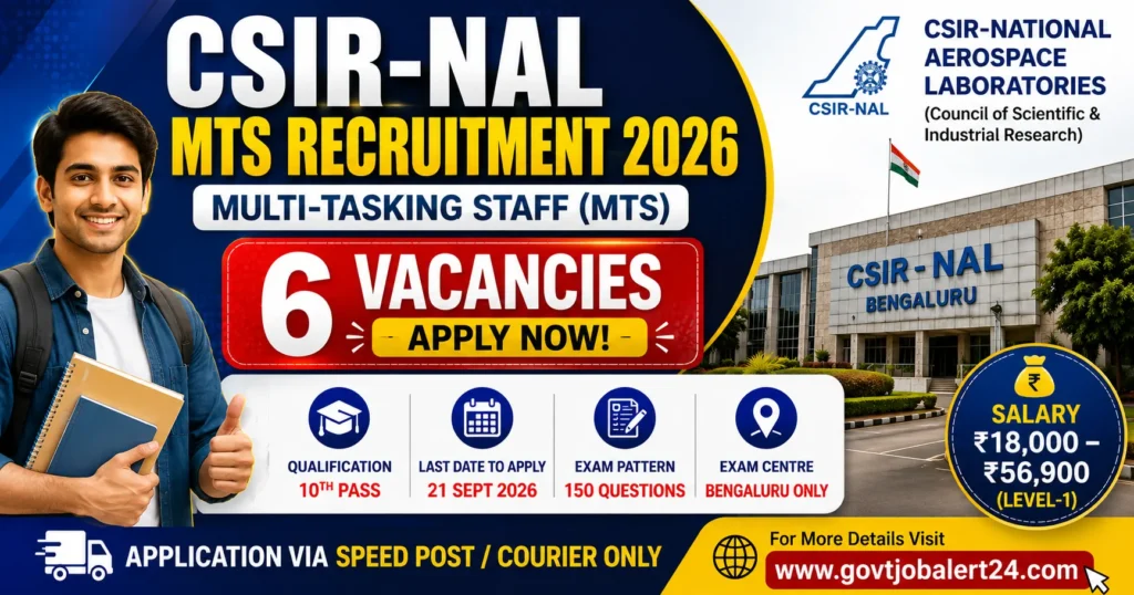 CSIR NAL MTS Recruitment 2026